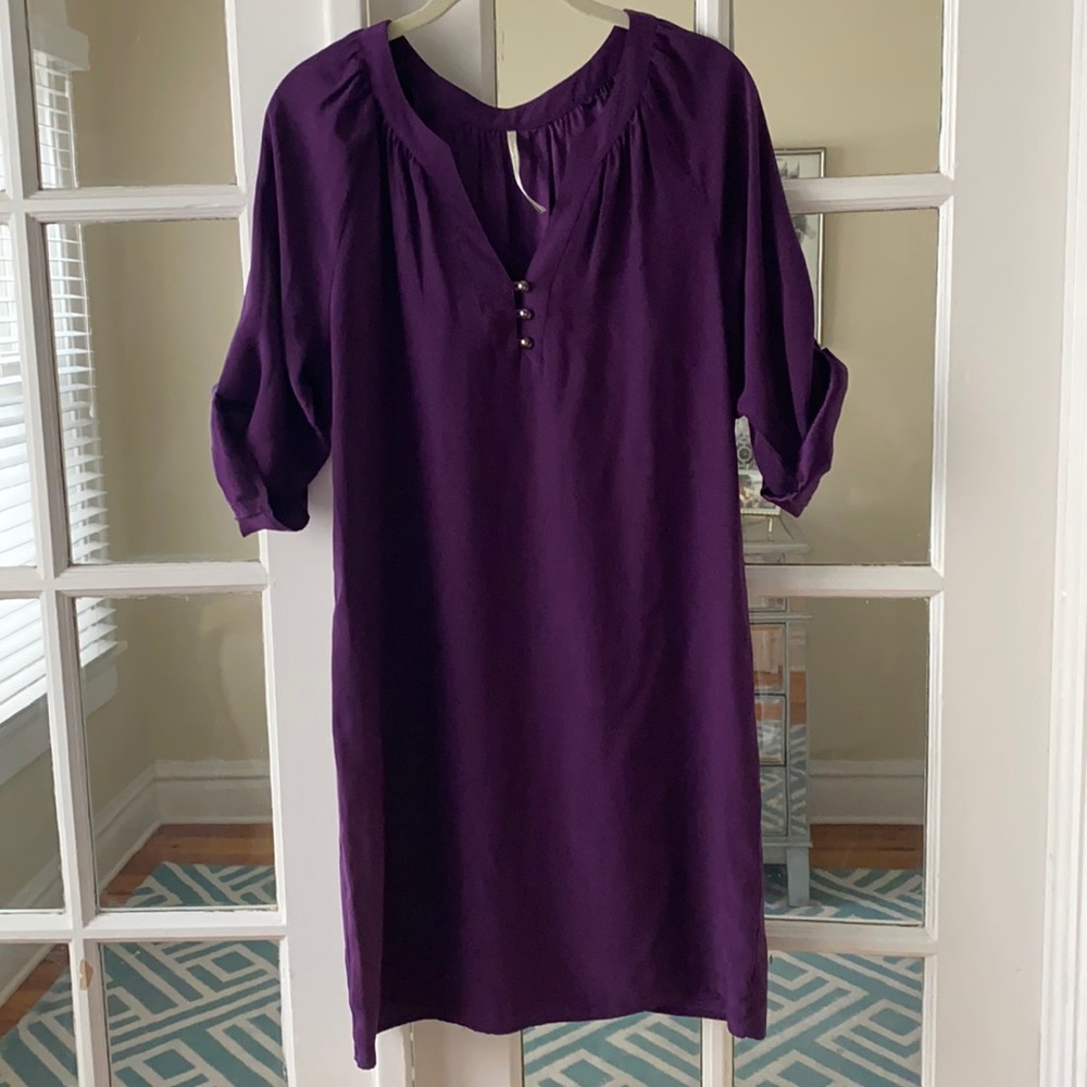 Purple silk tunic/dress